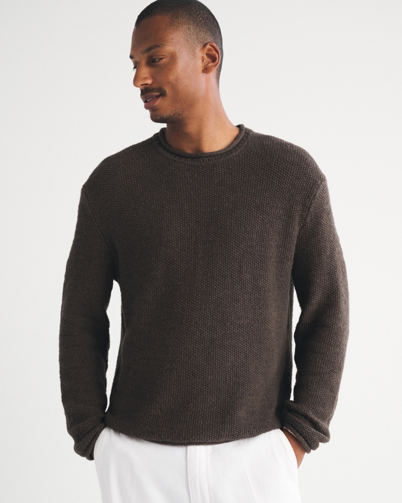Cotton-Cashmere Crew Sweater