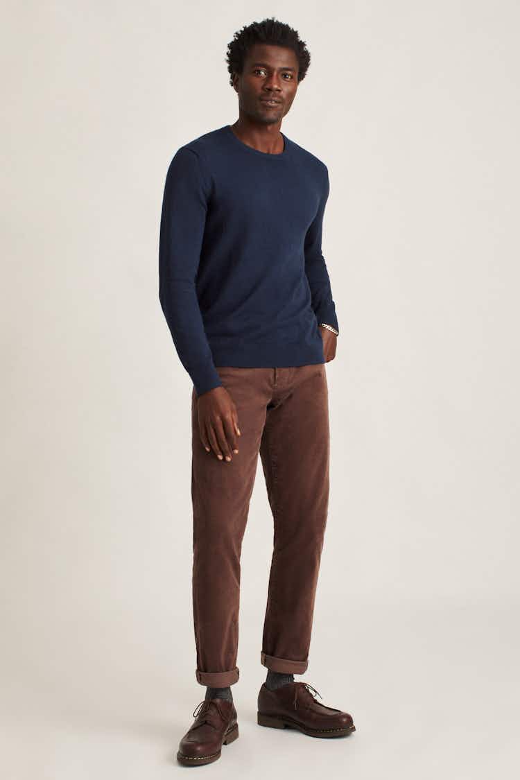 Cotton-Cashmere Crew Sweater