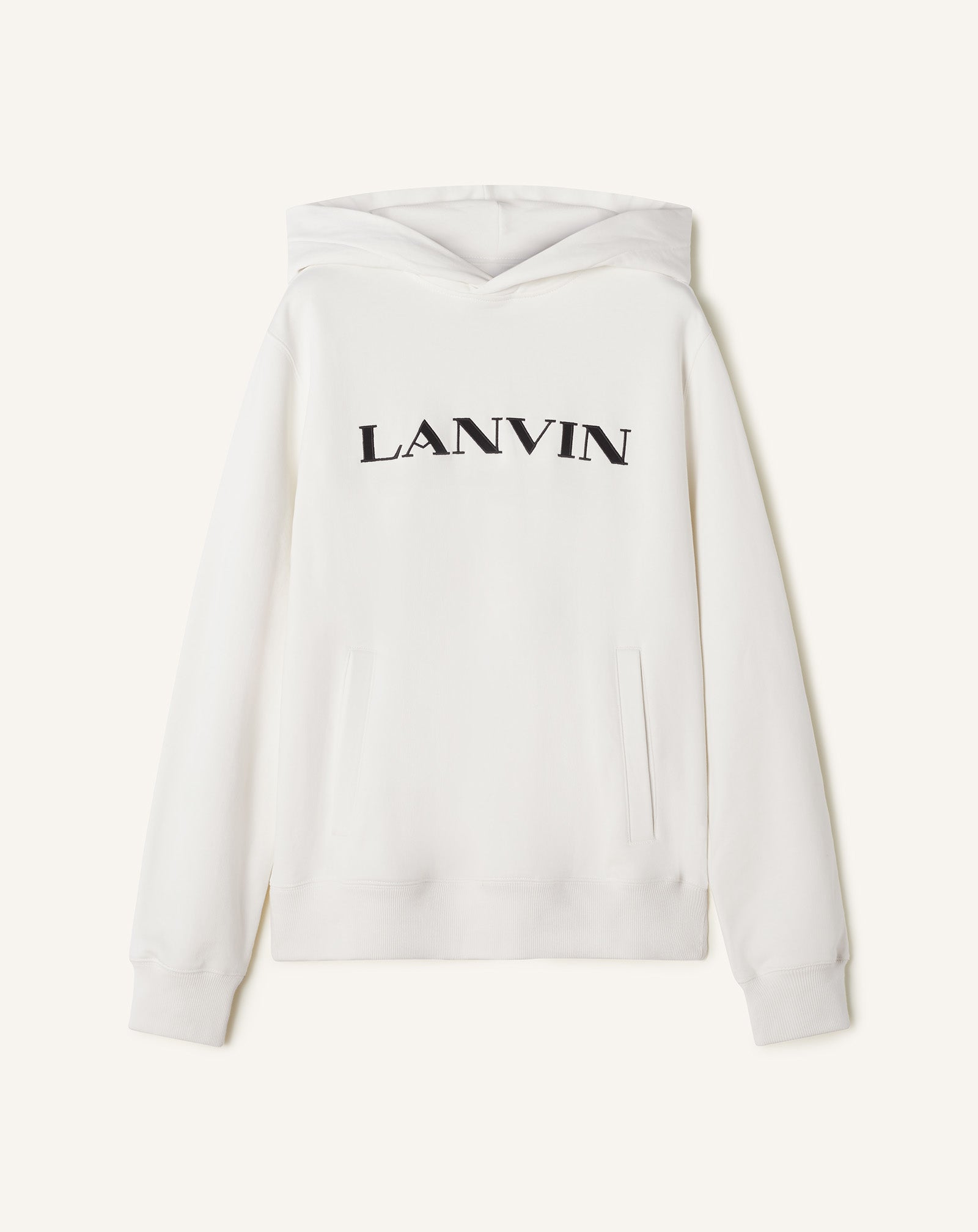 Cotton Logo Pullover Hoodie
