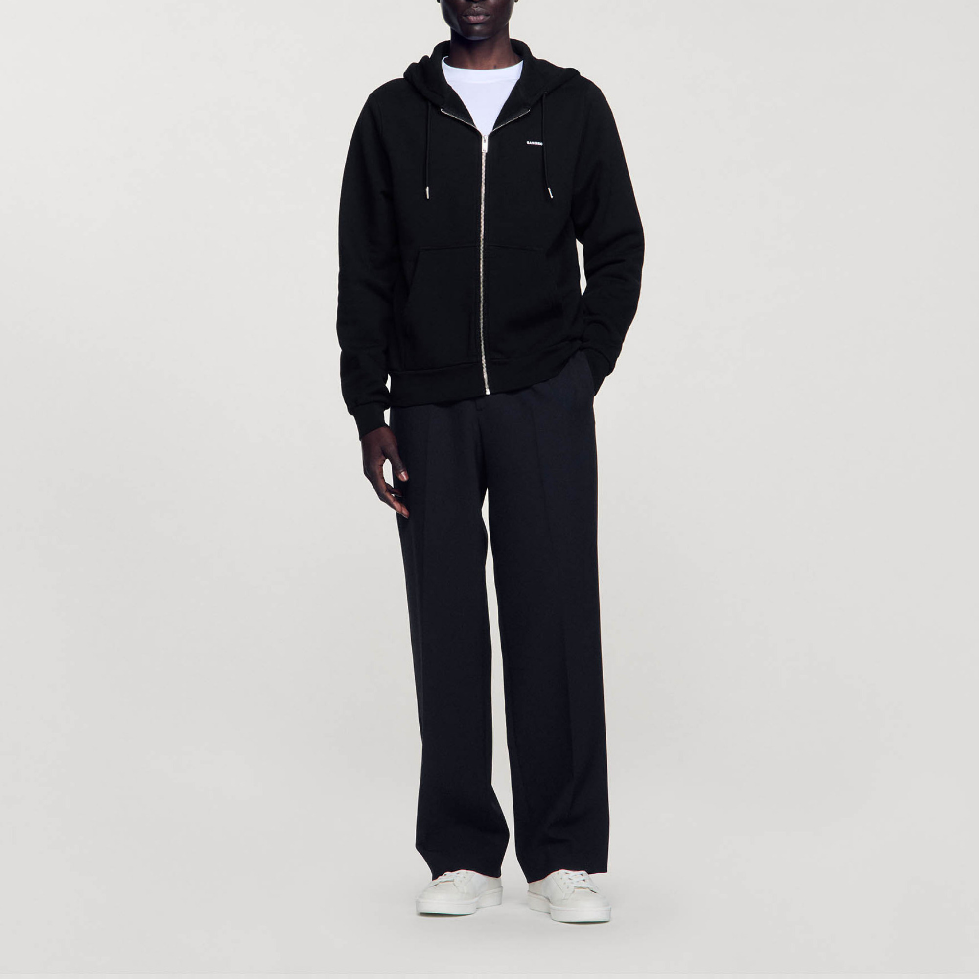 Sandro Cotton Zip Hoodie