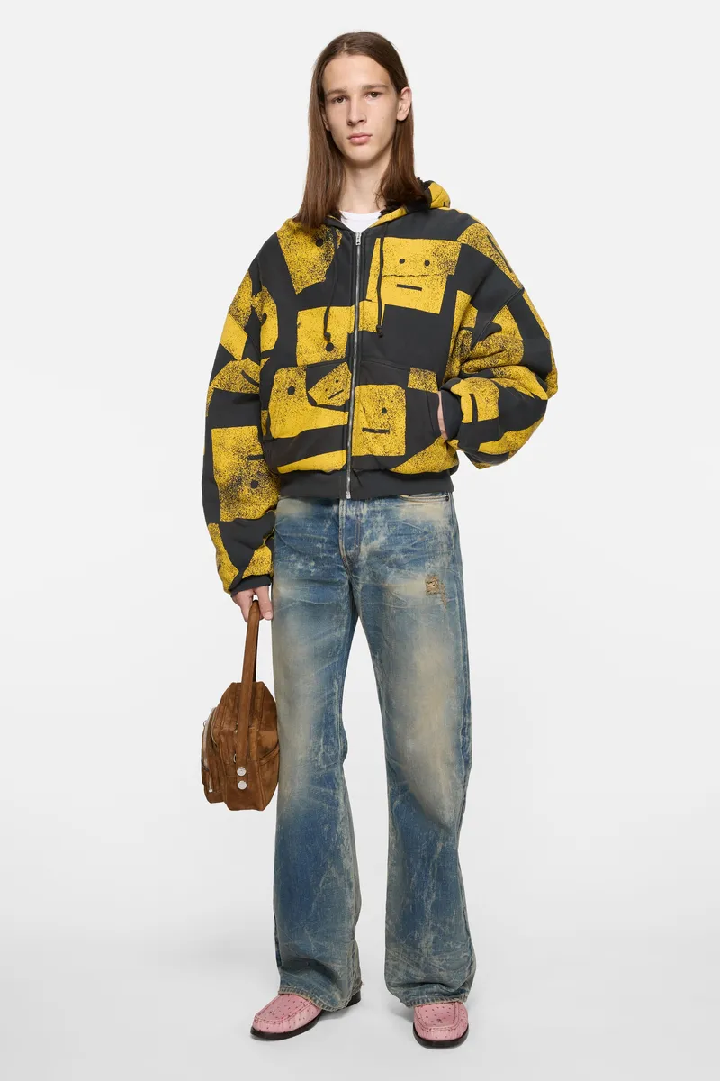 Acne Studios Face Zip Hoodie