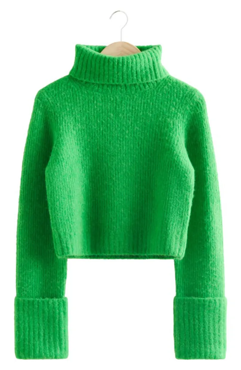 Wool-Blend Knit Sweater