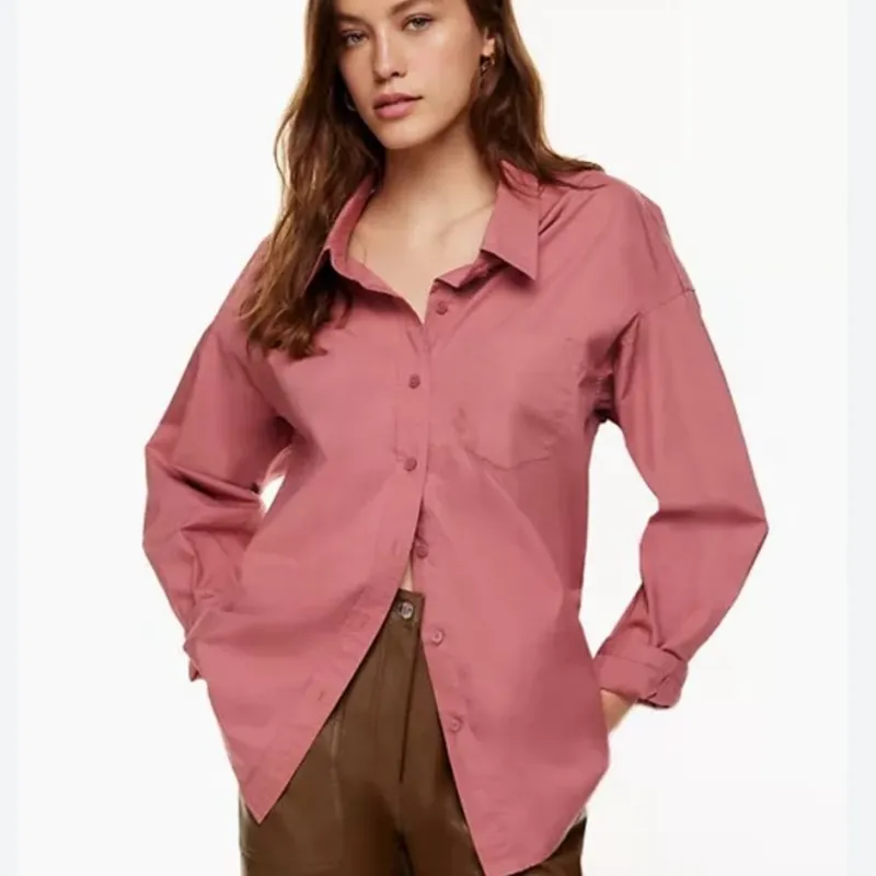 Aritzia Relaxed Poplin Shirt