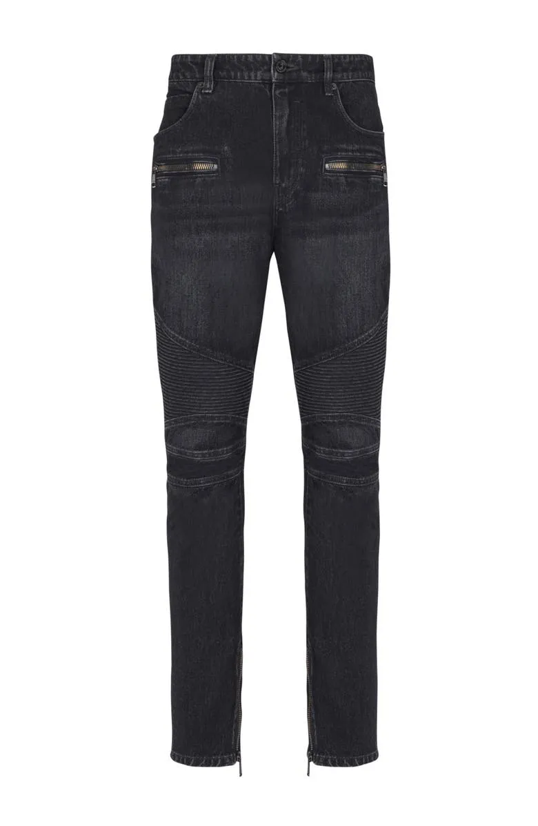 Slim-Fit Biker Jeans