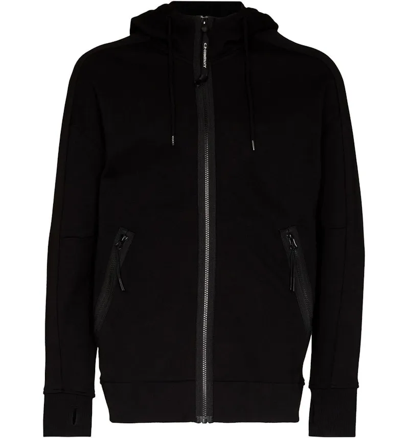 Diagonal Raised Fleece Goggle Hoodie