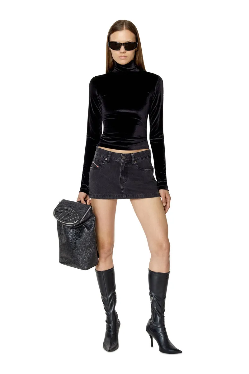 De-Ron Denim Mini Skirt