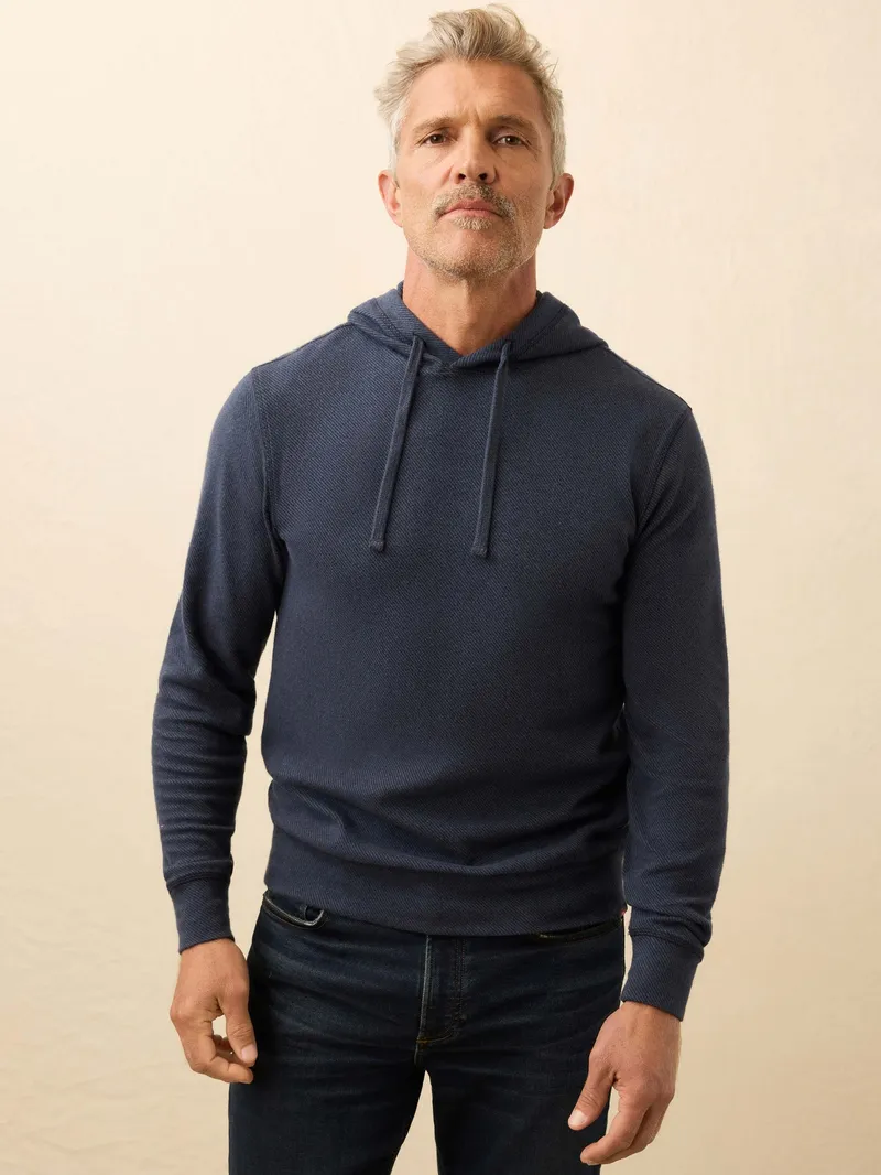 Faherty Legend Zip Sweater Hoodie