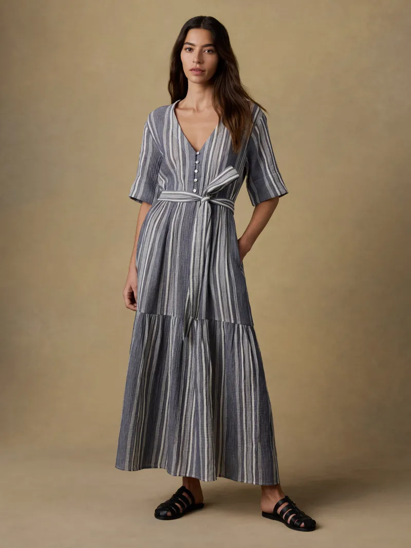 Dune Cotton Gauze Marina Dress