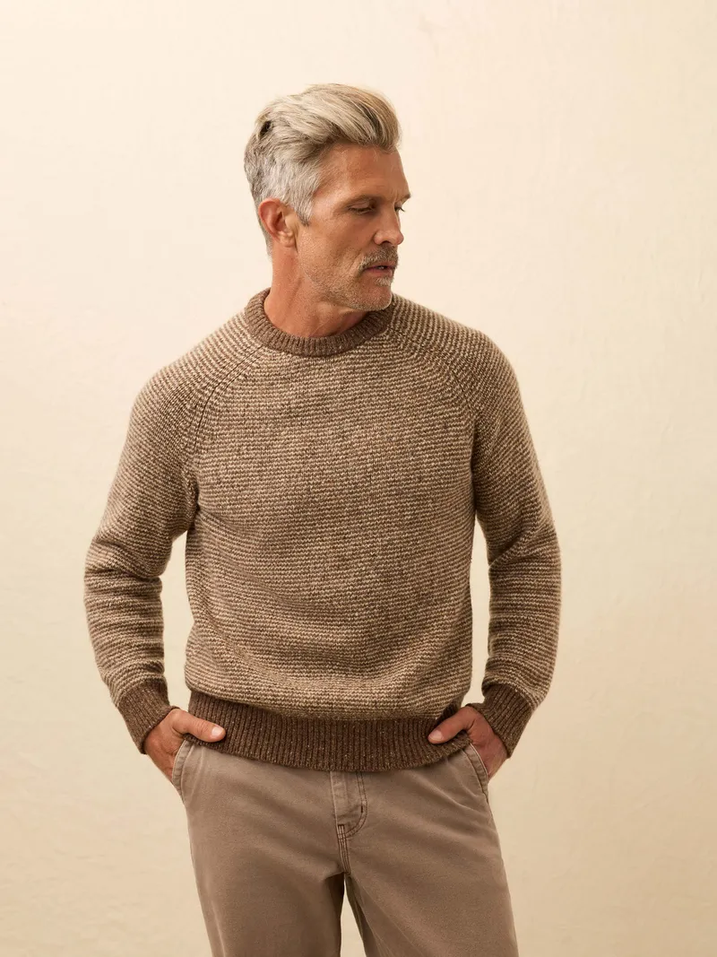 Wool-Blend Crew Sweater