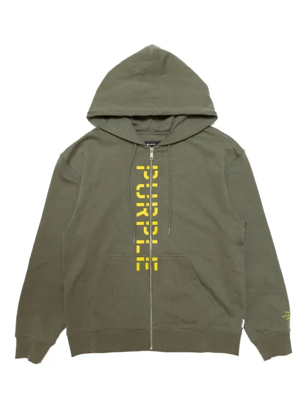 Purple Brand Logo Zip Hoodie