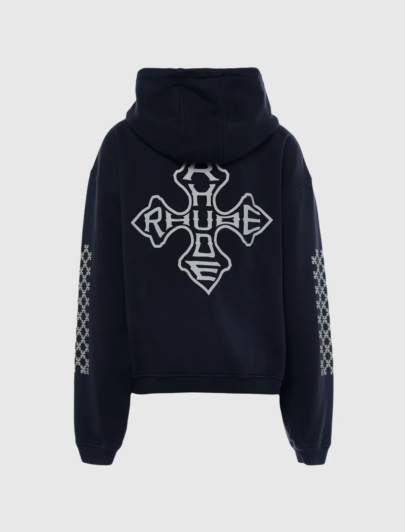 Rhude Logo Zip Hoodie
