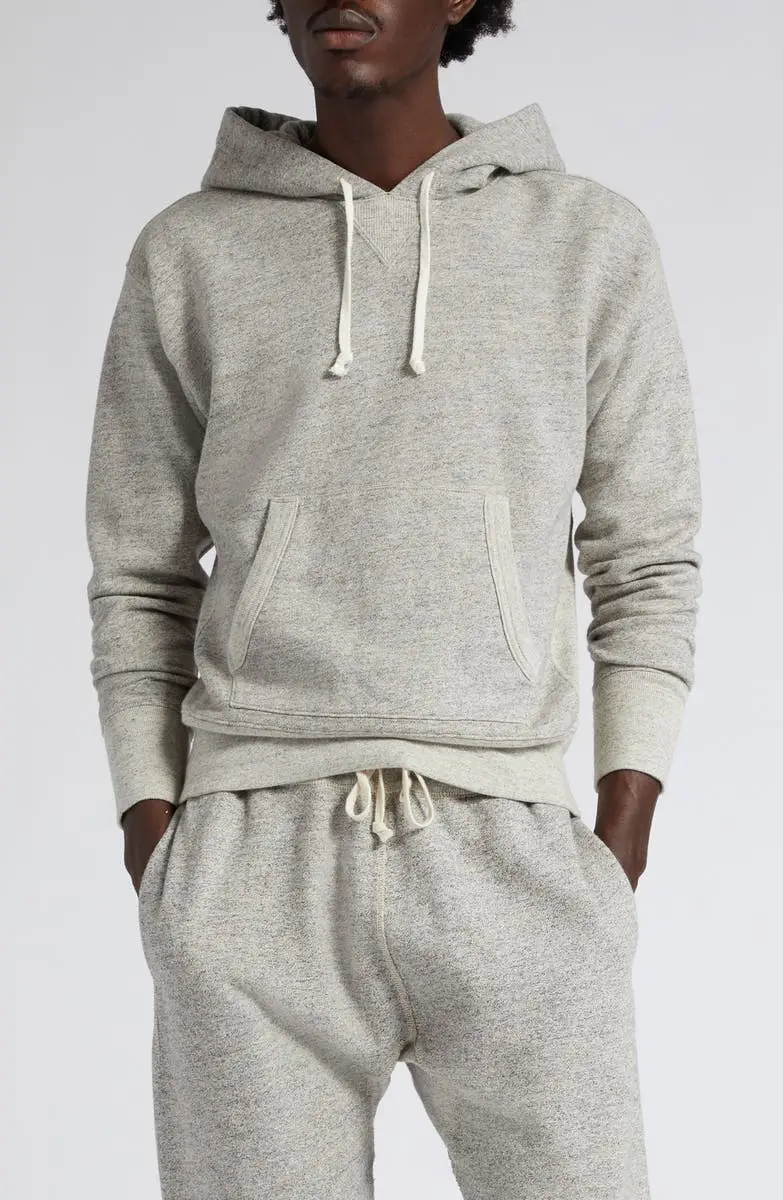 Cotton-Blend Pullover Hoodie