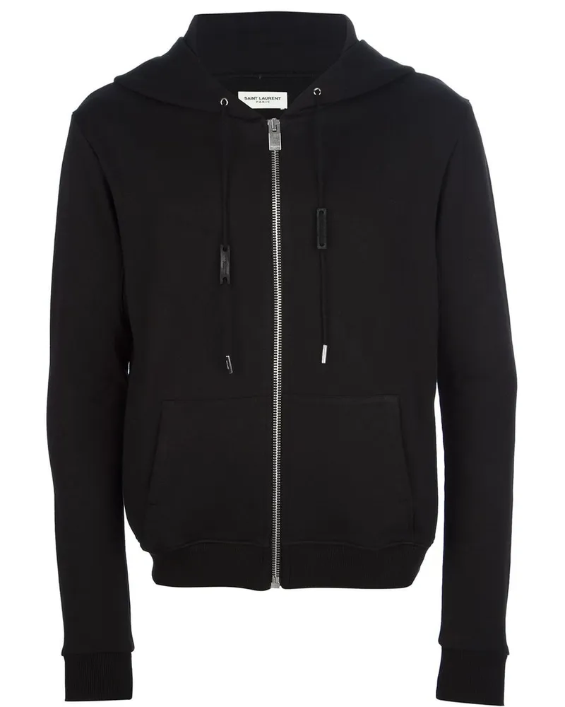 Saint Laurent Logo Zip Hoodie