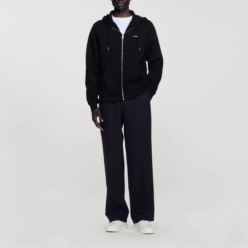 Sandro Cotton Zip Hoodie