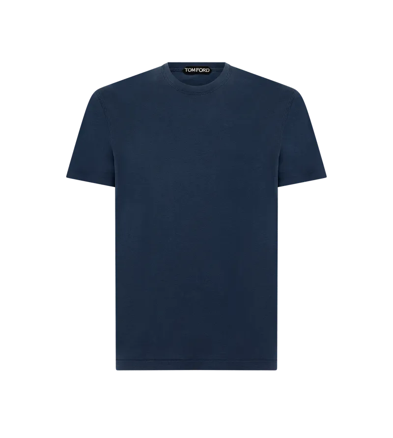 Lyocell-Cotton Crewneck Tee