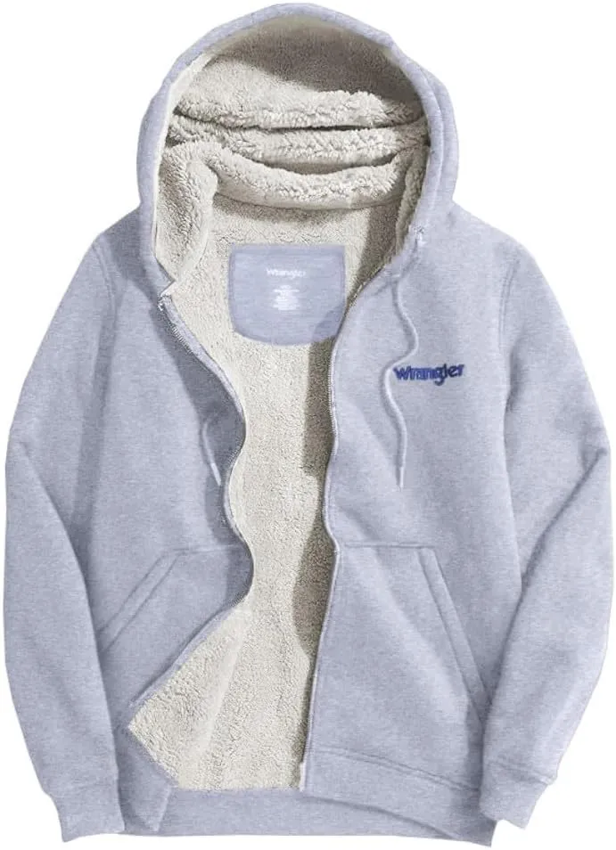 Wrangler Sherpa-Lined Zip Fleece