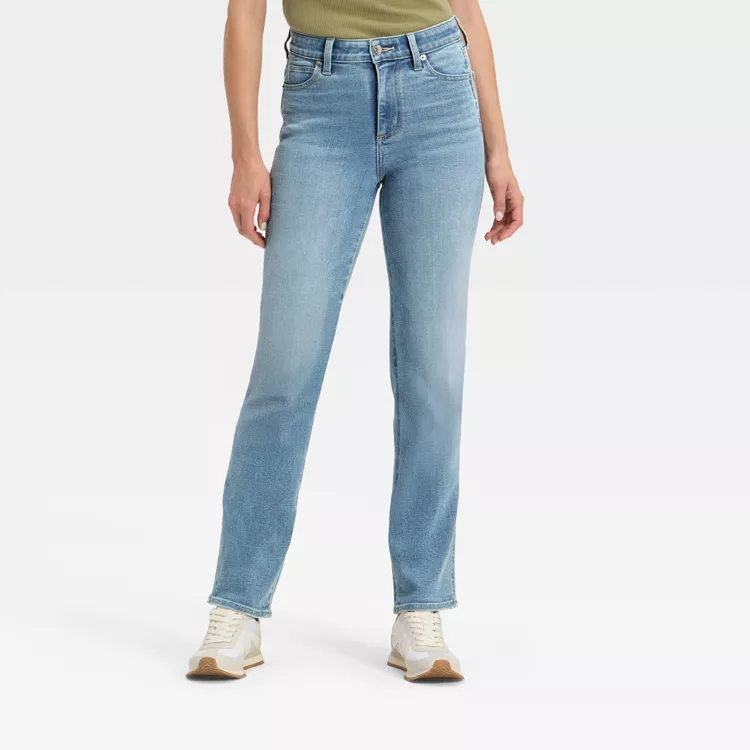 Mid-Rise Straight Jeans (women's)